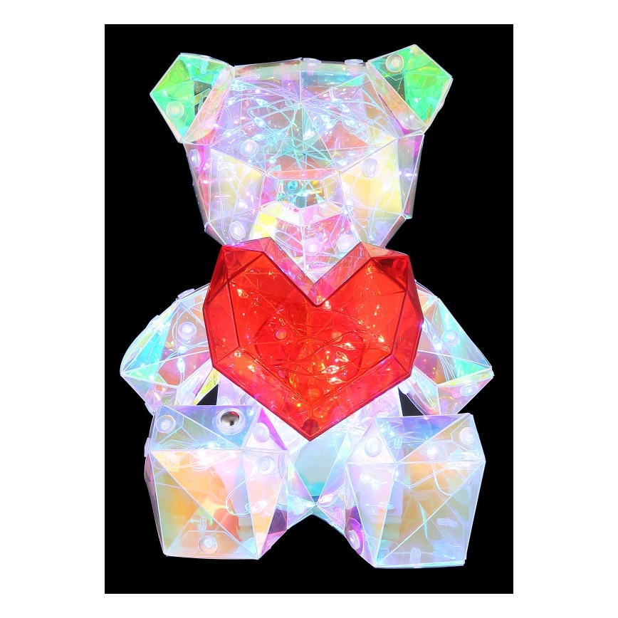 Globo -Decoração de mesa LED com regulação LED/3W/5V 1200 mAh urso