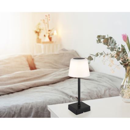Globo - Candeeiro de mesa tátil LED com regulação LED/2W/5V 3000/4500/6500K 800 mAh preto