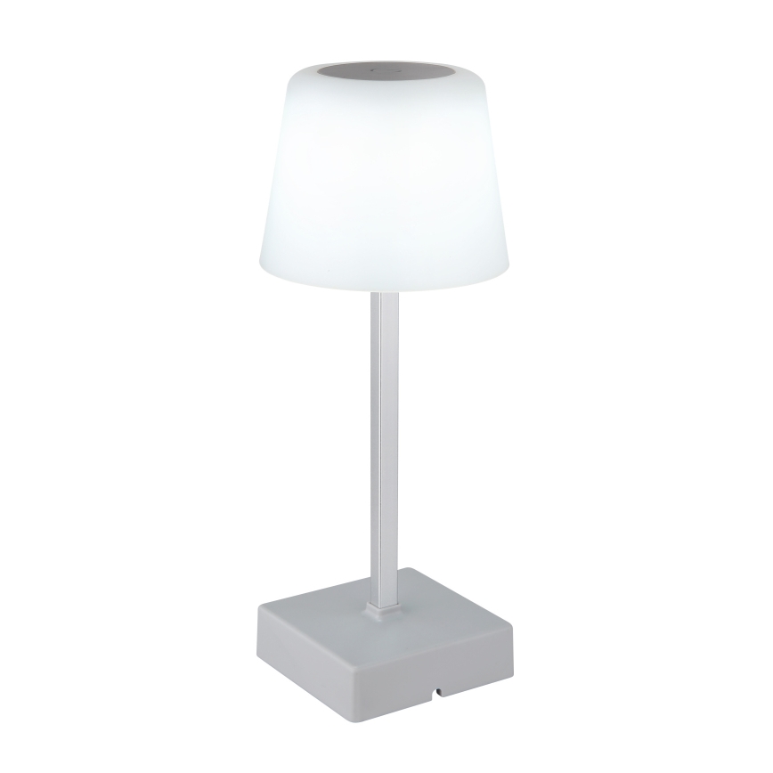 Globo - Lâmpada de mesa tátil LED regulável LED/2W/5V 3000/4500/6500K 800 mAh prateada