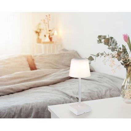 Globo - Candeeiro de mesa tátil LED com regulação LED/2W/5V 3000/4500/6500K 800 mAh branco