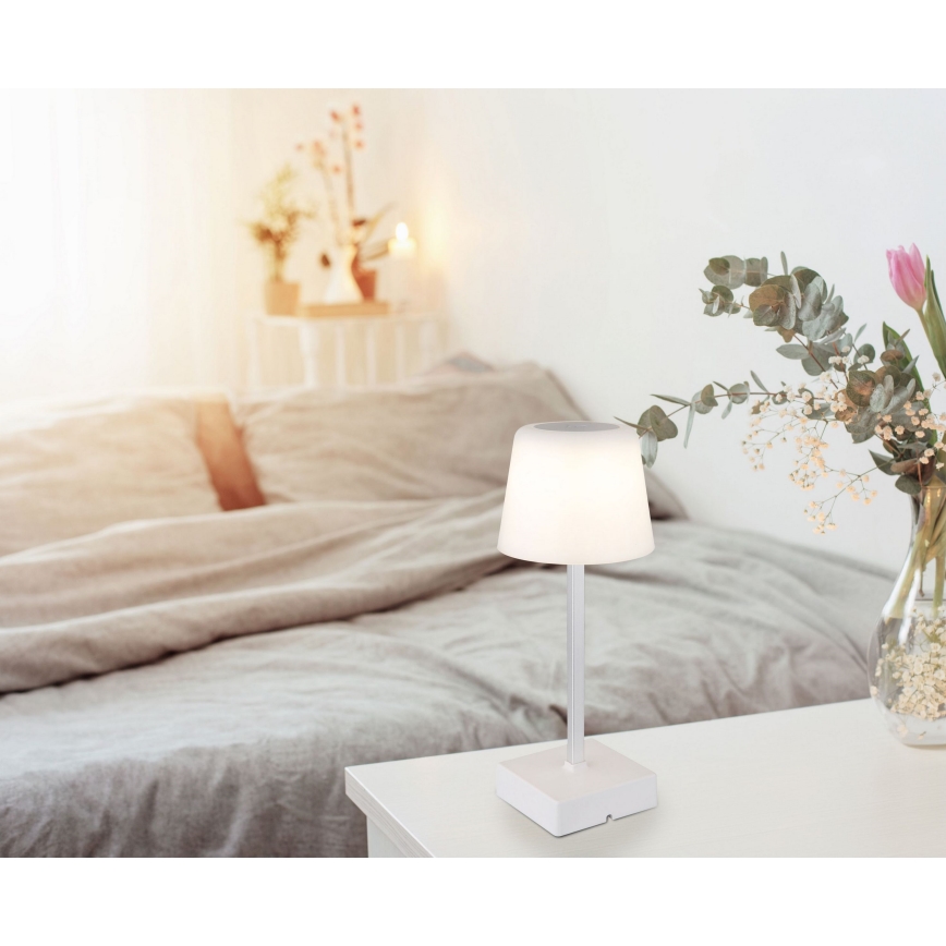 Globo - Candeeiro de mesa tátil LED com regulação LED/2W/5V 3000/4500/6500K 800 mAh branco