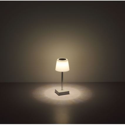 Globo - Candeeiro de mesa tátil LED com regulação LED/2W/5V 3000/4500/6500K 800 mAh branco