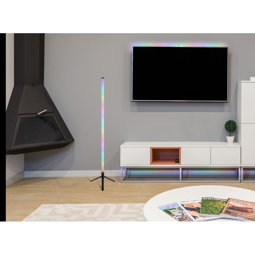 Globo - Lâmpada de pé LED RGB regulável LED/7W/5V + controlo remoto