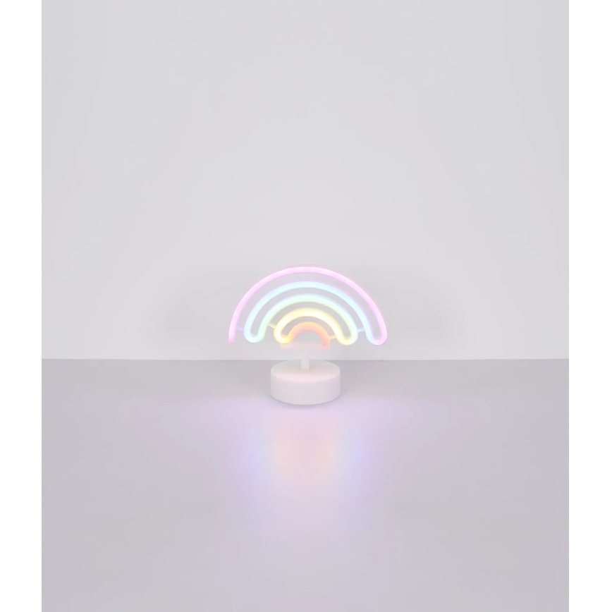Globo - Decoração de mesa LED neon LED/2W/3xAA arco-íris