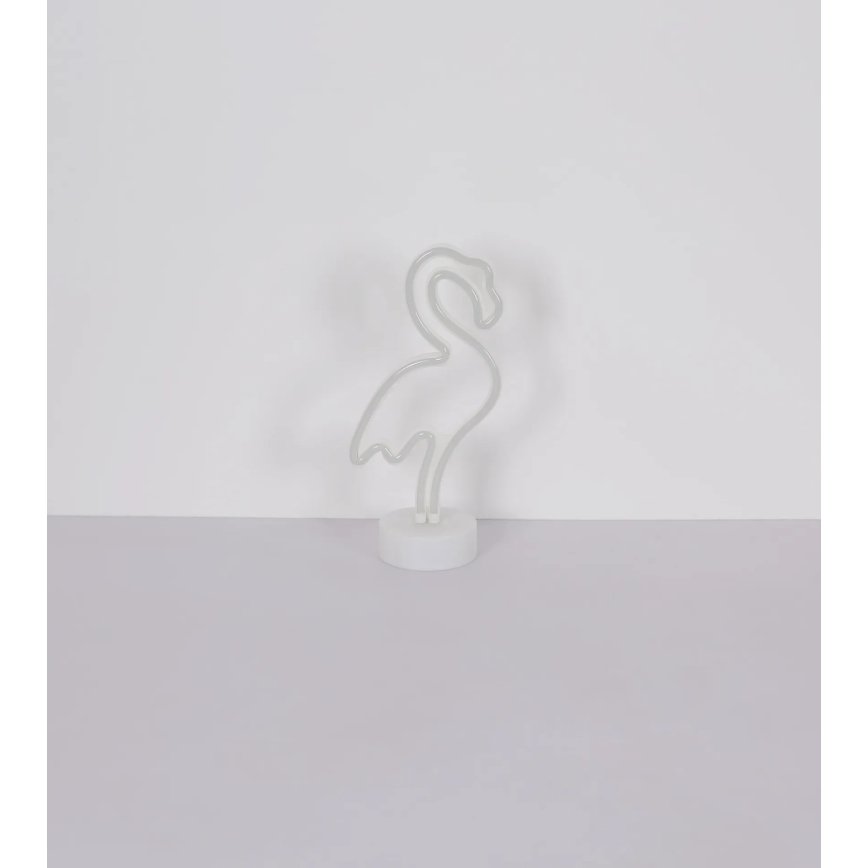Globo - Decoração de mesa LED neon  LED/2W/3xAA flamingo