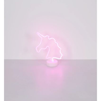 Globo - Decoração de mesa LED neon LED/2W/3xAA unicórnio