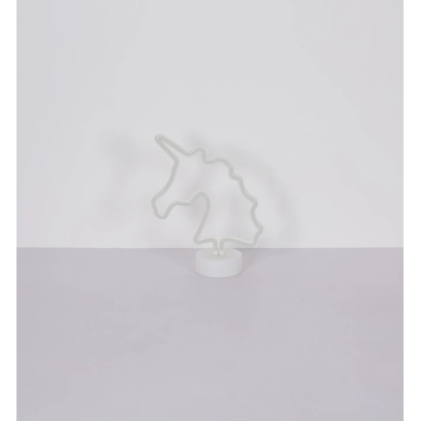 Globo - Decoração de mesa LED neon LED/2W/3xAA unicórnio