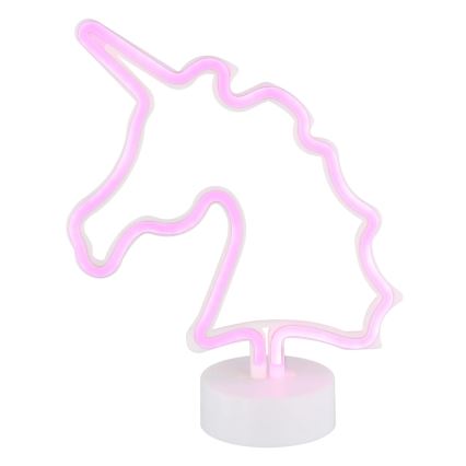 Globo - Decoração de mesa LED neon LED/2W/3xAA unicórnio