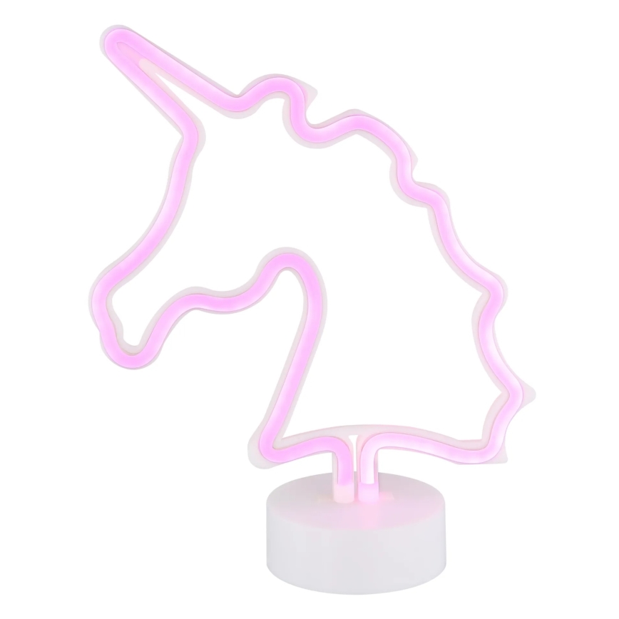 Globo - Decoração de mesa LED neon LED/2W/3xAA unicórnio