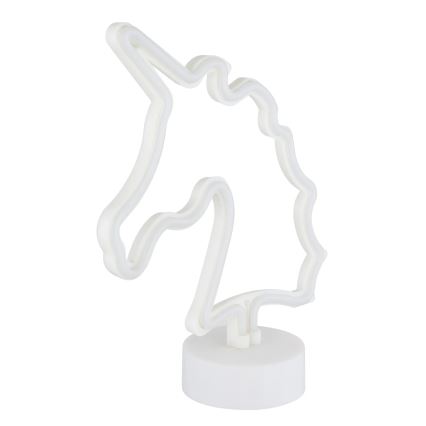 Globo - Decoração de mesa LED neon LED/2W/3xAA unicórnio