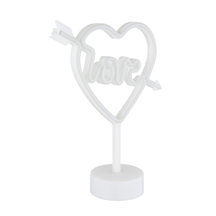 Globo - Decoração de mesa LED neon LED/2W/3xAA coração