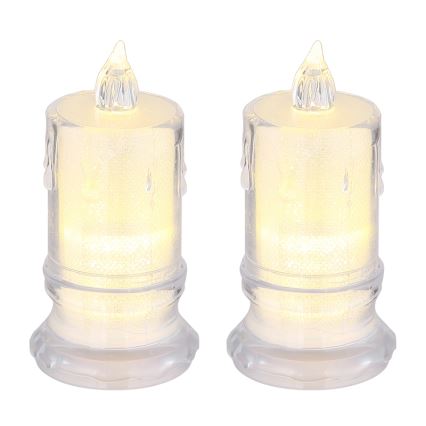 Globo - CONJUNTO 2x Velas LED LED/0,25W/3xLR1130