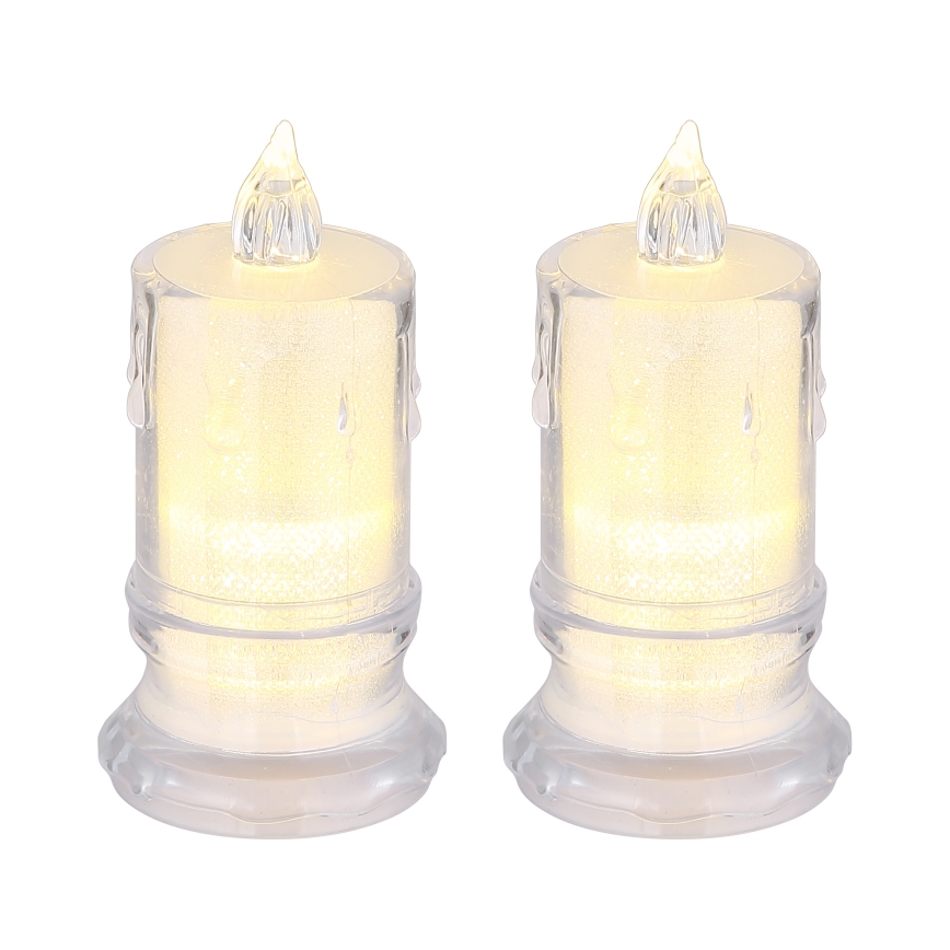 Globo - CONJUNTO 2x Velas LED LED/0,25W/3xLR1130