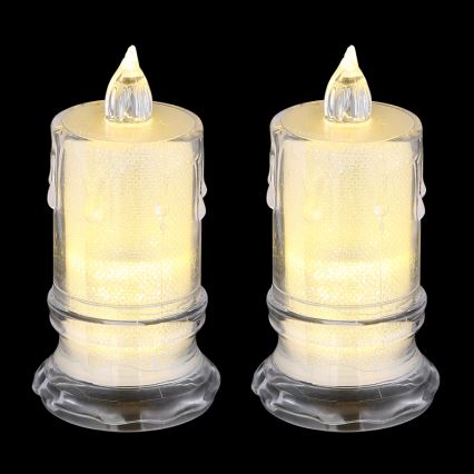 Globo - CONJUNTO 2x Velas LED LED/0,25W/3xLR1130