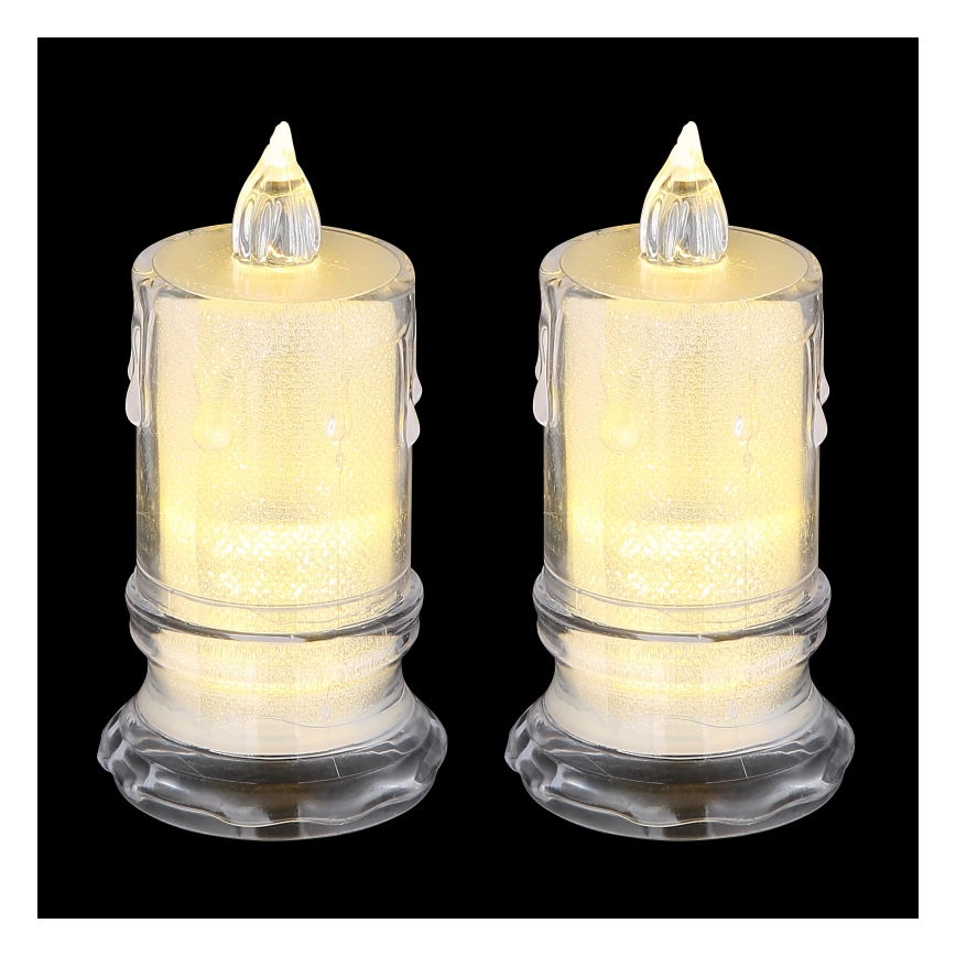 Globo - CONJUNTO 2x Velas LED LED/0,25W/3xLR1130