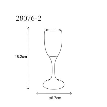 Globo - CONJUNTO 2x Vaso LED LED/0,06W/2xCR2032