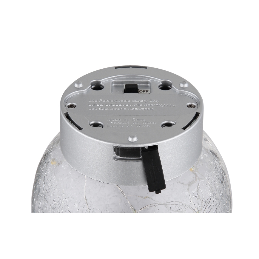 Globo 28078 - Candeeiro de mesa LED decorativo SOONA 25xLED/0,06W/USB 600 mAh