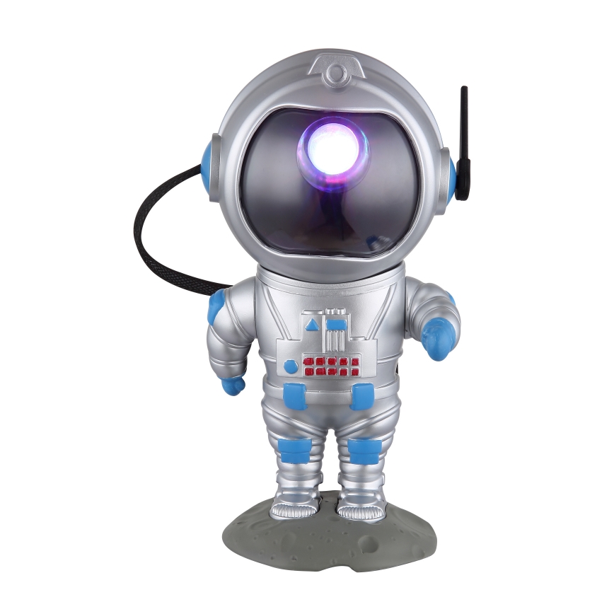 Globo - Candeeiro de mesa LED RGB LED/4,5W/5V astronauta prateado