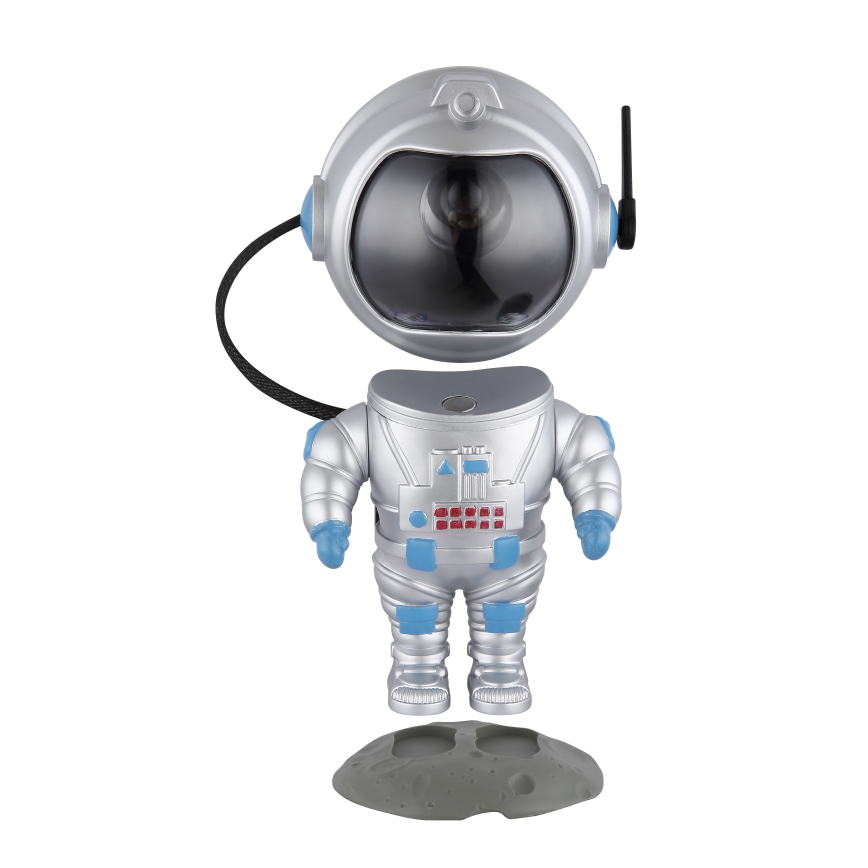 Globo - Candeeiro de mesa LED RGB LED/4,5W/5V astronauta prateado