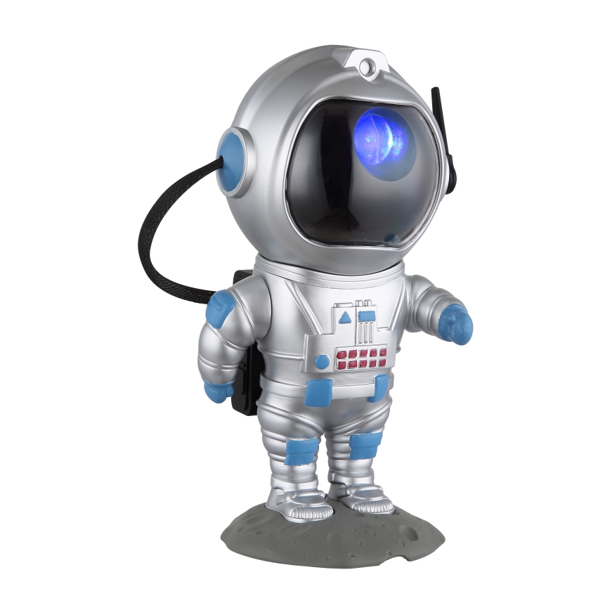 Globo - Candeeiro de mesa LED RGB LED/4,5W/5V astronauta prateado