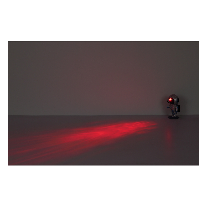Globo - Candeeiro de mesa LED RGB LED/4,5W/5V astronauta prateado