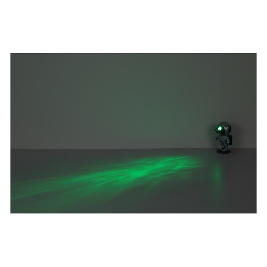 Globo - Candeeiro de mesa LED RGB LED/4,5W/5V astronauta prateado
