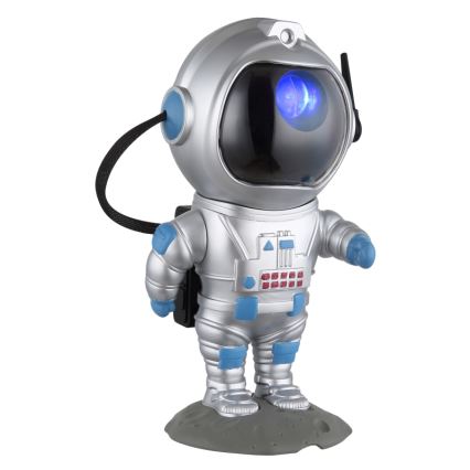 Globo - Lâmpada de Mesa LED RGB LED/4,5W/5V astronauta prateada