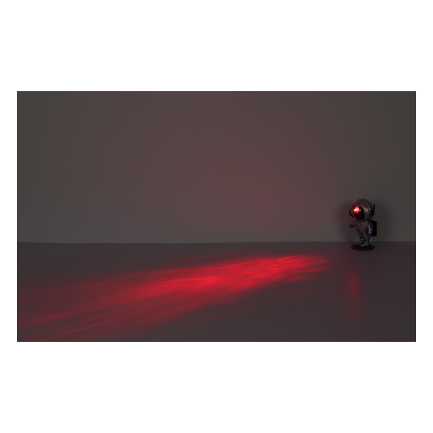 Globo - Lâmpada de Mesa LED RGB LED/4,5W/5V astronauta prateada