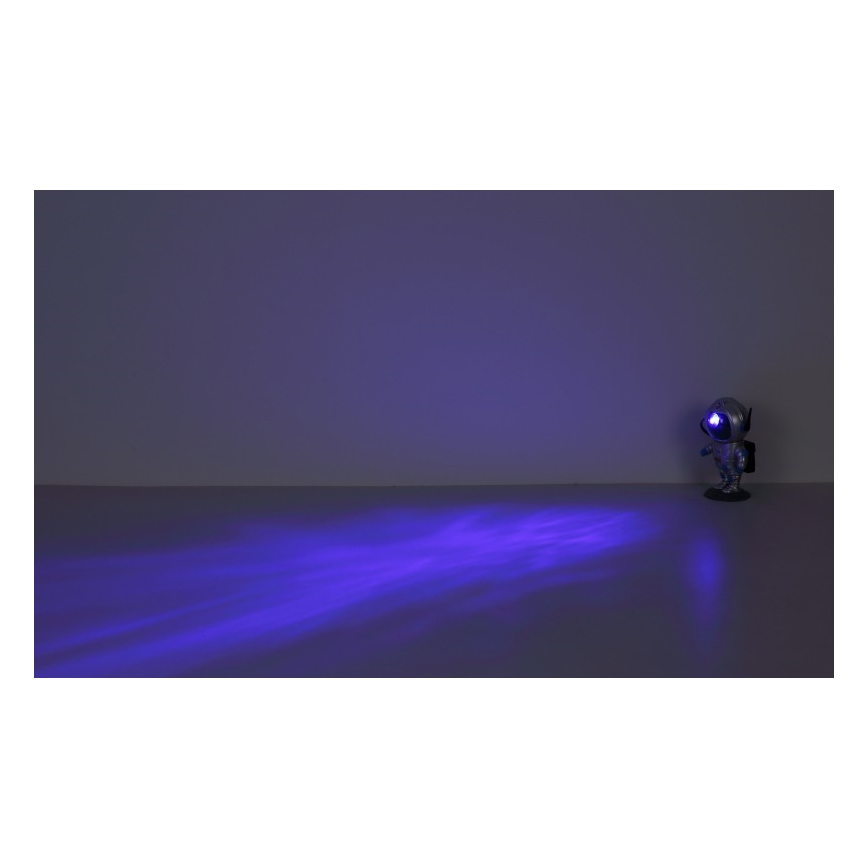 Globo - Lâmpada de Mesa LED RGB LED/4,5W/5V astronauta prateada