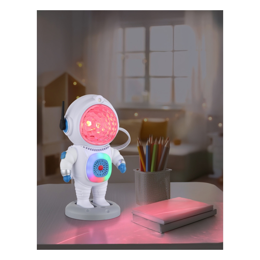 Globo - Candeeiro de mesa LED RGB LED/6W/5V astronauta branco