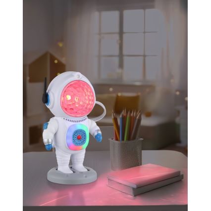 Globo - Lâmpada de Mesa LED RGB LED/6W/5V astronauta branca