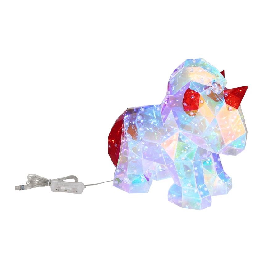 Globo - Decoração de mesa LED/3W/5V USB unicórnio