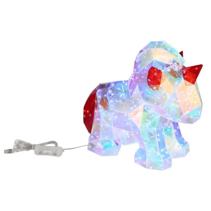 Globo - Decoração de mesa LED LED/3W/5V USB unicórnio