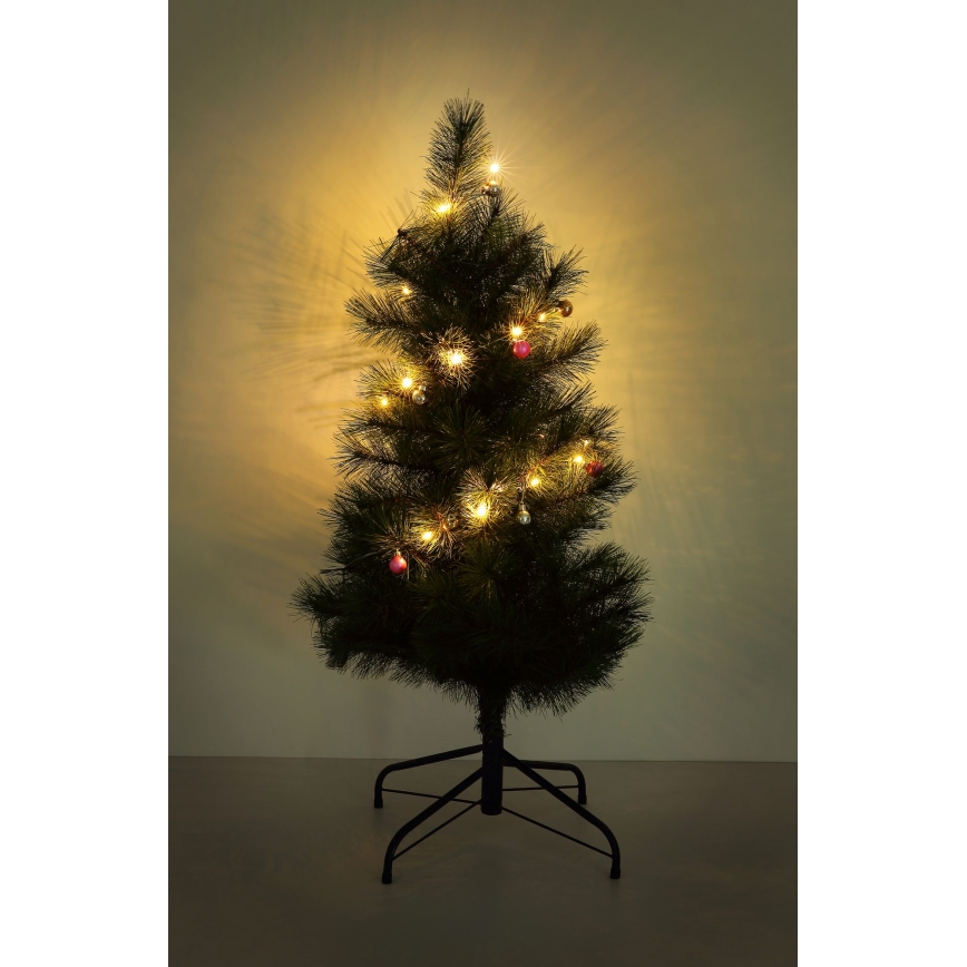Globo - Corrente de Natal LED 20xLED/2xAA 2,2m branco quente