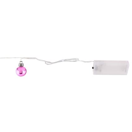 Globo - Corrente de Natal LED 20xLED/2xAA 2,2m branco quente