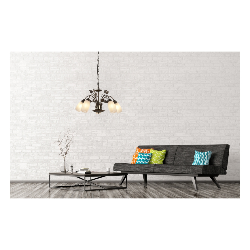 Globo - Candeeiro suspenso 5xE14/40W/230V