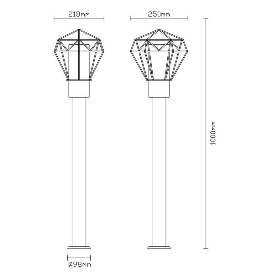 Globo - Candeeiro exterior 1xE27/15W/230V IP44