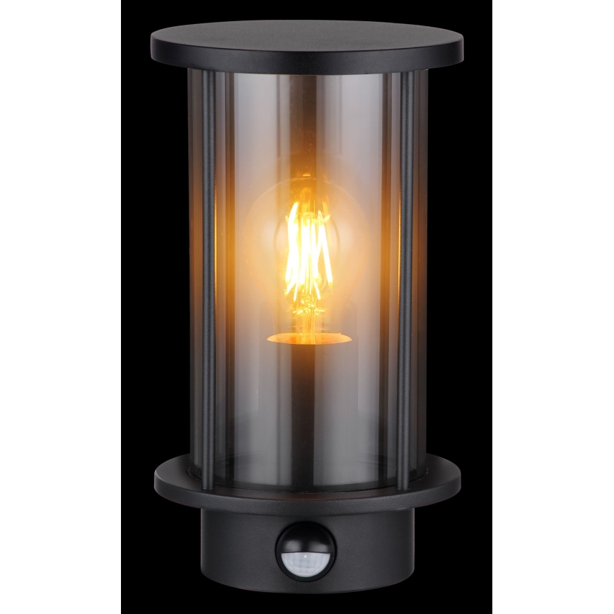 Globo - Iluminação de parede exterior com sensor 1xE27/60W/230V IP54