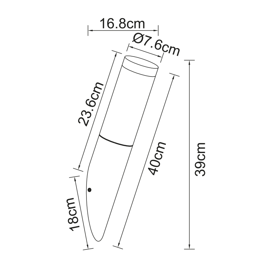 Globo - Luz de parede de exterior 1xE27/60W/230V
