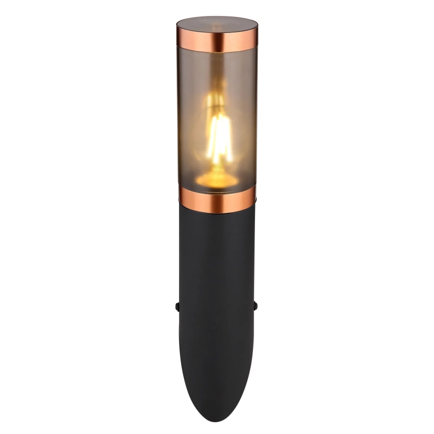 Globo - Iluminação de parede exterior 1xE27/23W/230V IP44 preto/cobre