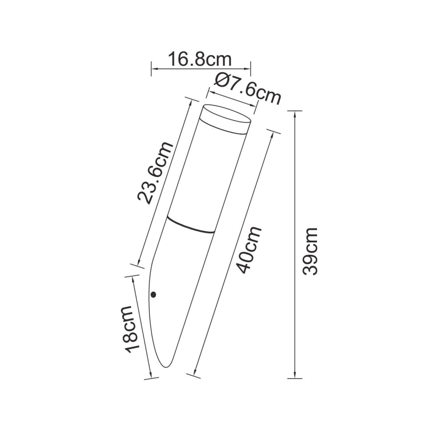 Globo - Iluminação de parede exterior com sensor 1xE27/30W/230V IP44