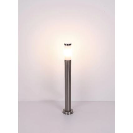 Globo - Candeeiro exterior 1xE27/23W/230V IP44 80 cm cromado brilhante