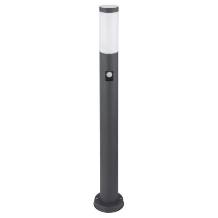 Globo - Candeeiro exterior com sensor 1xE27/15W/230V IP44 80 cm antracite