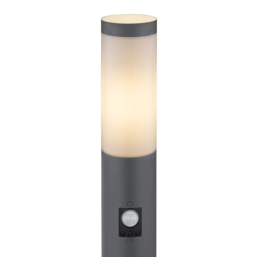Globo - Candeeiro exterior com sensor 1xE27/15W/230V IP44 80 cm antracite