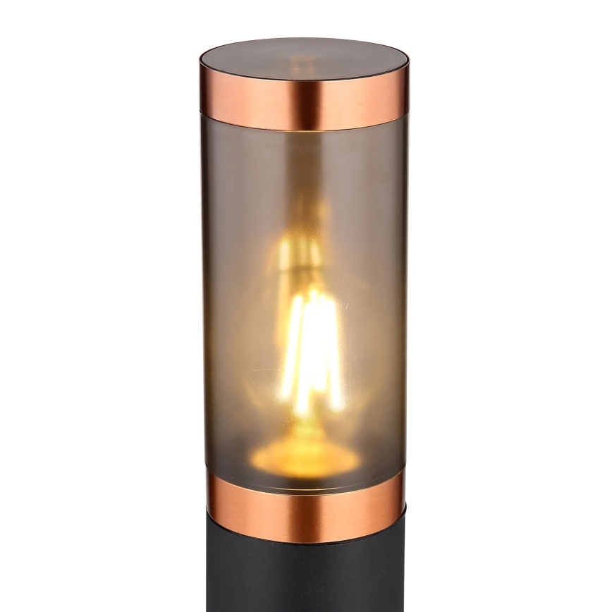Globo - Candeeiro exterior 1xE27/23W/230V IP44 80 cm preto/cobre