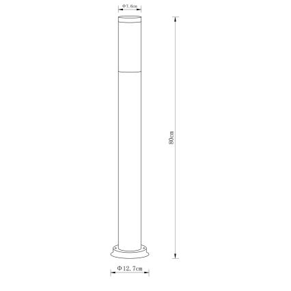 Globo - Candeeiro exterior 1xE27/23W/230V 80 cm IP44