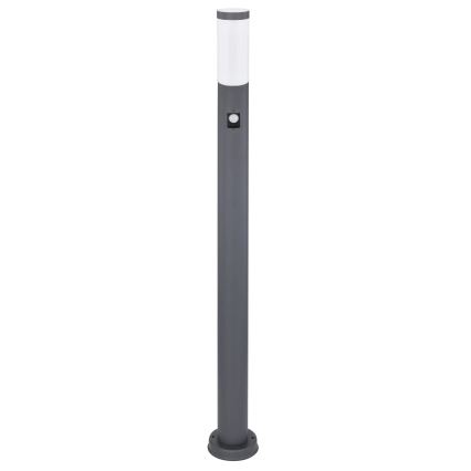 Globo - Candeeiro exterior com sensor 1xE27/15W/230V IP44 110 cm antracite