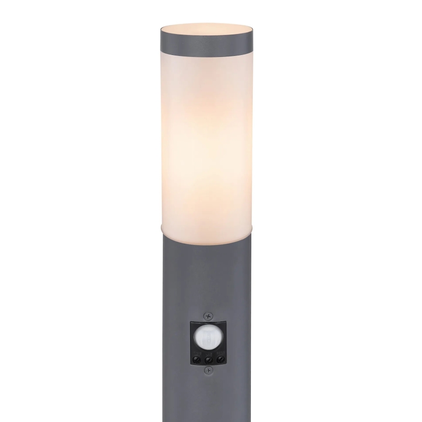 Globo - Candeeiro exterior com sensor 1xE27/15W/230V IP44 110 cm antracite