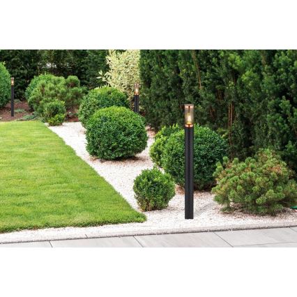 Globo - Candeeiro exterior 1xE27/23W/230V IP44 110 cm preto/cobre
