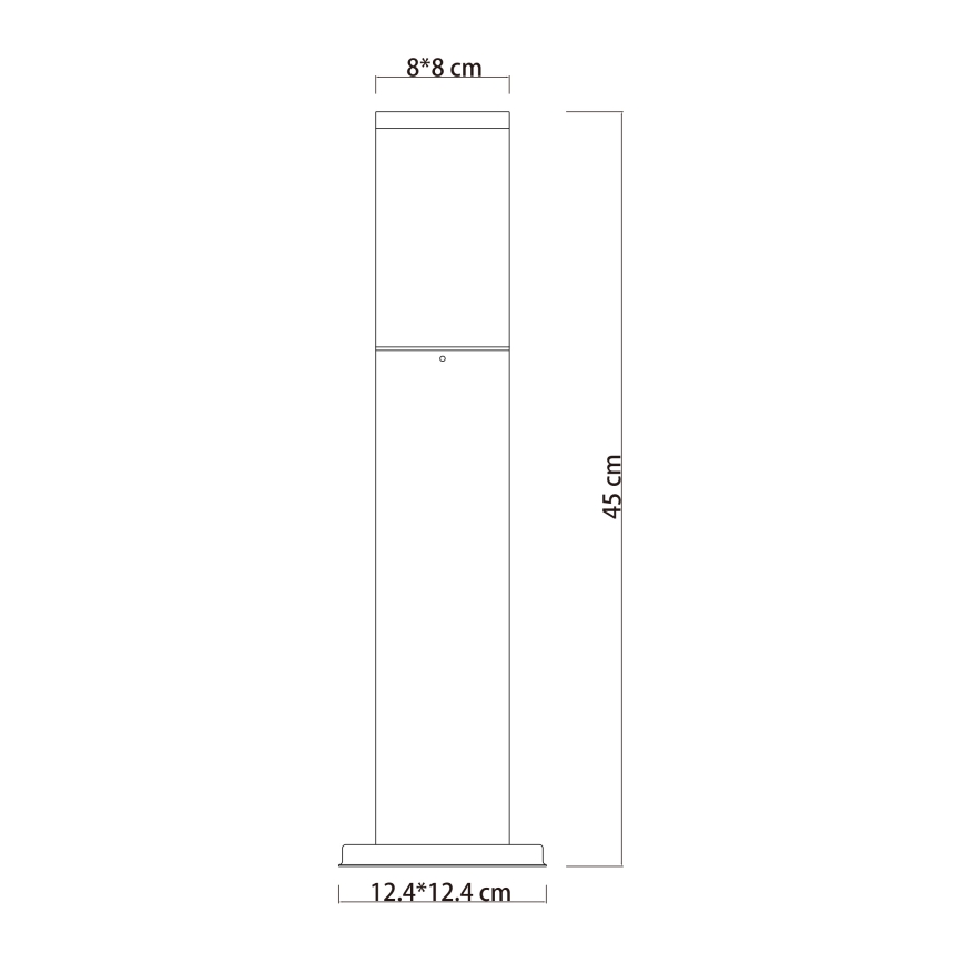 Globo - Candeeiro exterior 1xE27/15W/230V 45 cm IP44